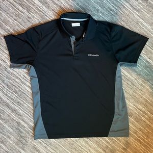 Men’s Columbia Polo (Black with Gray)